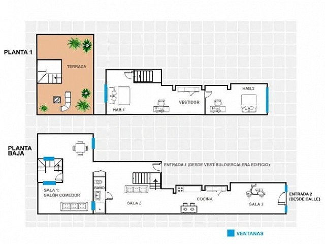 Ref. 116010 - Dúplex en venta en La Nova Esquerra de l'Eixample, Barcelona - Plano