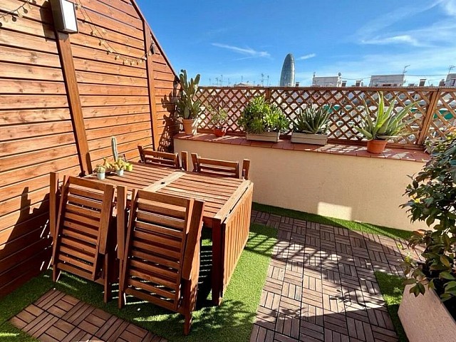 Attico duplex in vendita con vista panoramica a Glòries Catalanes - Eixample, Barcellona