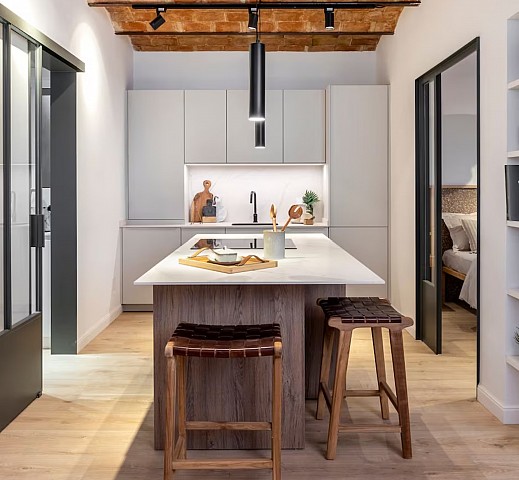 PISO COCINA CON TECHOS ABOBEDADOS 