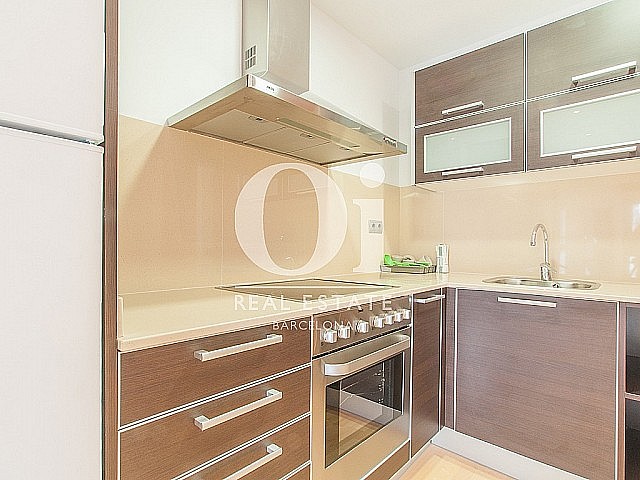 sensacional cocina equipada y americana en lujoso piso en alquiler situado en el raval barcelona (2)