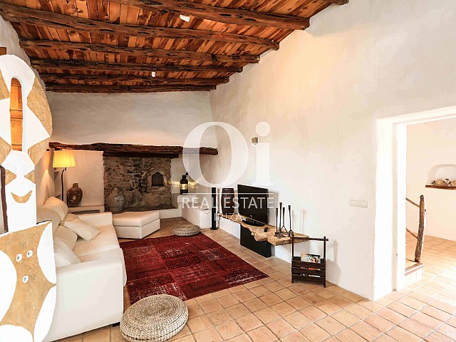 Sala de estar de casa en alquiler vacacional en zona Puig d'en Valls, Ibiza