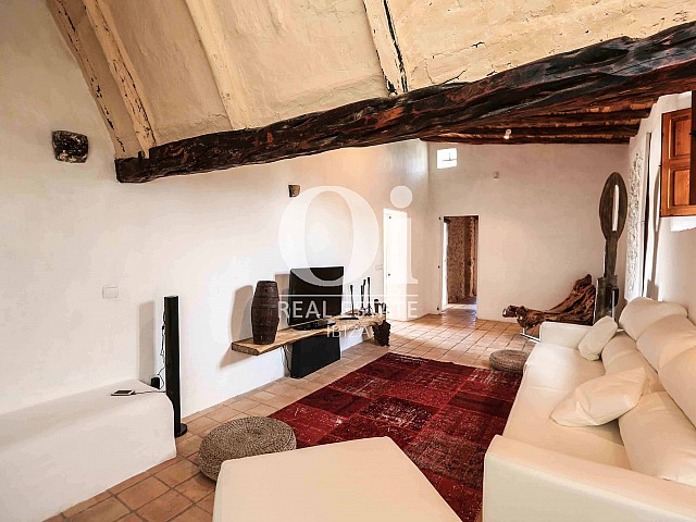 Sala de estar de casa en alquiler vacacional en zona Puig d'en Valls, Ibiza