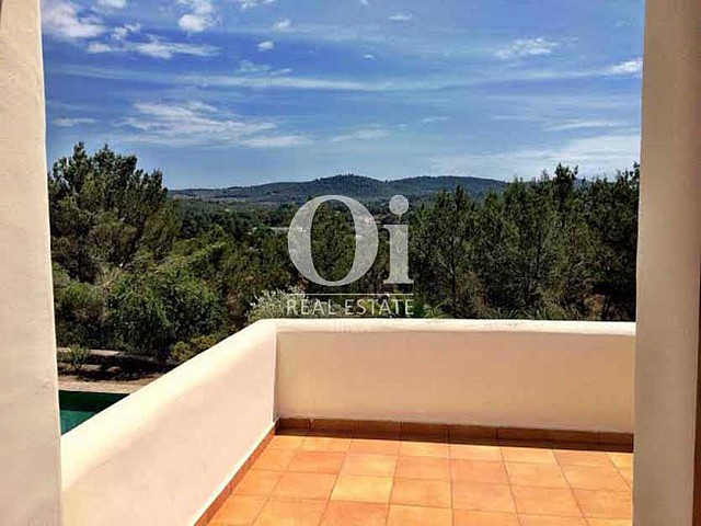 Terraza de casa de alquiler de estancia en zona de Sant Rafael, Ibiza 