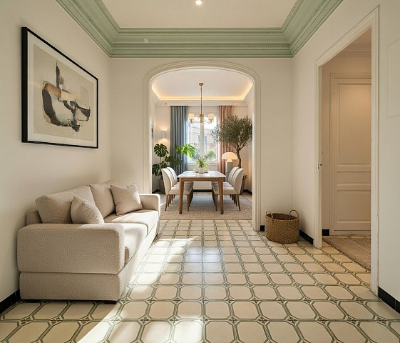 Piso en venta en finca regia en Sant Antoni Eixample Barcelona