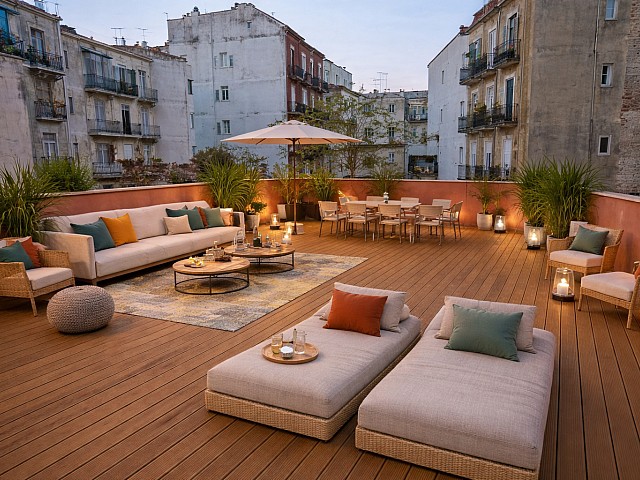 Àtic exclusiu reformat amb terrassa de 60 m² en un palau renaixentista · Sant Pere