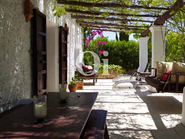 Terrasse de maison en location de séjour à Santa Gertrudis, Ibiza