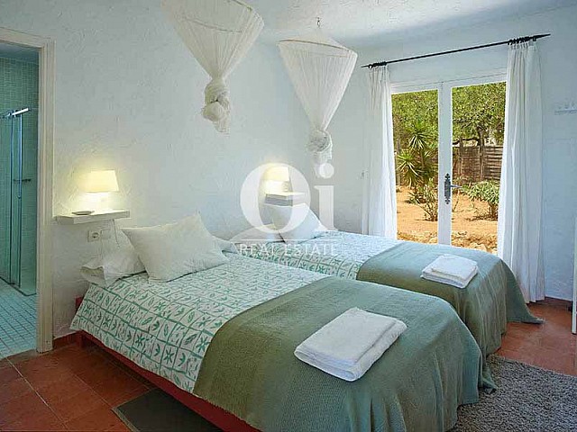 Cuarto doble de villa en alquiler vacacional en alquiler de estancia en Ses Salines, Ibiza 