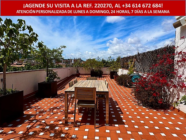 ​Exclusivo ático de diseño con dos terrazas privadas en el corazón de Barcelona