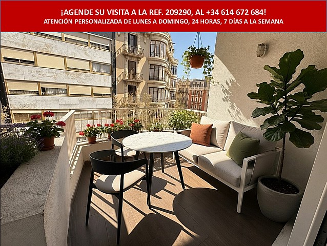Piso con gran potencial en Muntaner – 4 habitaciones y balcón amplio