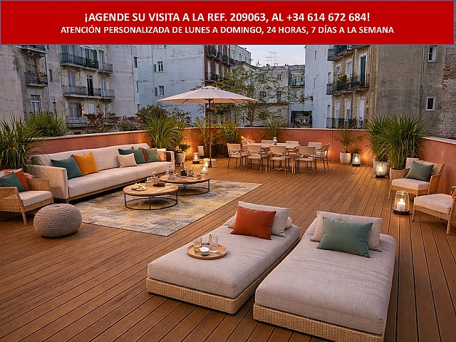 Exclusivo ático reformado con terraza de 60 m² en palacio renacentista · Sant Pere