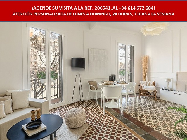 Exclusivo piso reformado con vistas a la Sagrada Familia – Luminoso, terraza, 3 habitaciones y trastero.