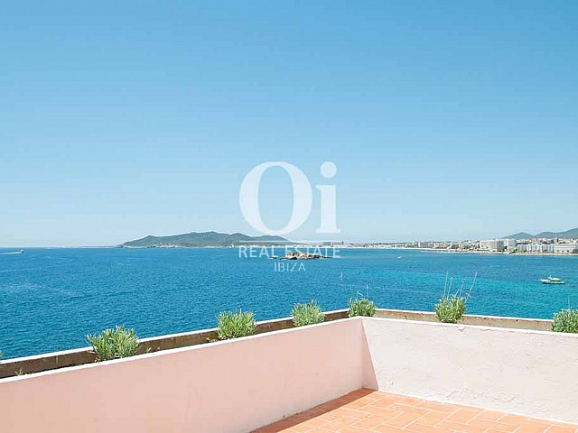 Terrasse de maison pour séjour en location à Ibiza 
