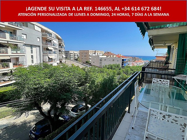 Piso con terraza y vistas al mar en Sitges