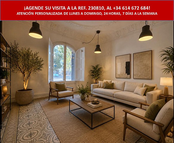 Appartement à vendre à rénover dans un immeuble classique à La Dreta de l'Eixample, Barcelone