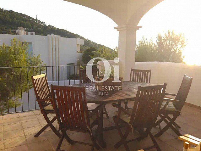 Terrasse de maison pour séjour en location à Ibiza