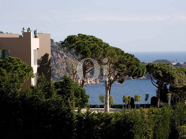 Blick auf die Umgebung der Luxus-Villa in Sant Feliu de Guixols, Costa Brava
