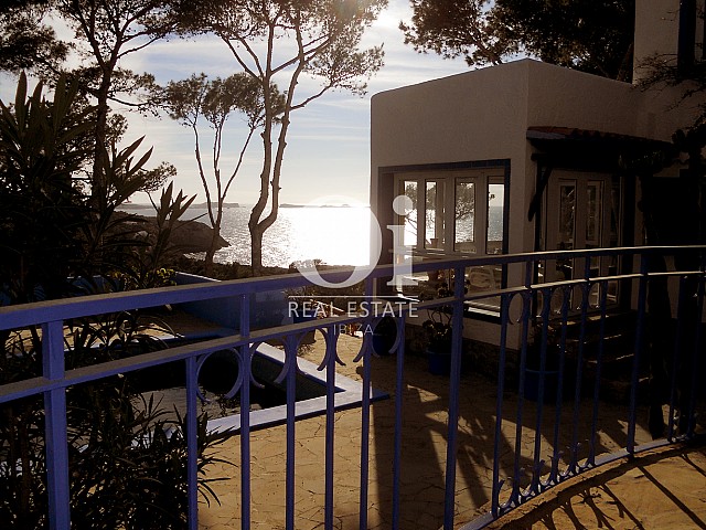 Schöner Ausblick vom Haus zum Verkauf in Punta Galera, Ibiza