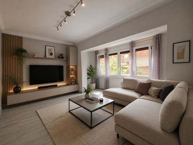 Piso en venta con tribuna luminosa en Sant Gervasi - La Bonanova-Barcelona.