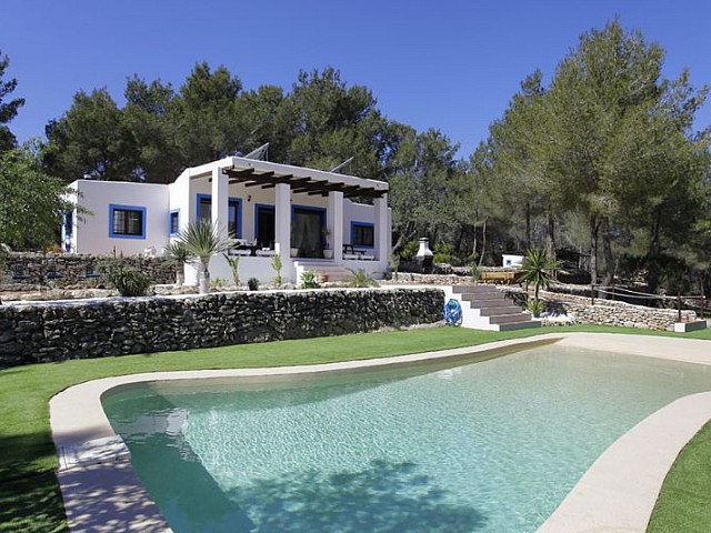 Views of outstanding villa for rent in Santa Gertrudis, Ibiza
