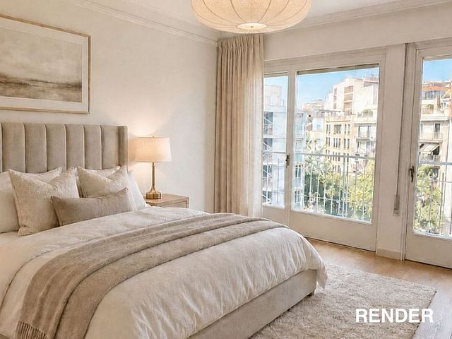 Piso amplio y luminoso con balcón junto a Francesc Macià · 114 m² · 4 habitaciones