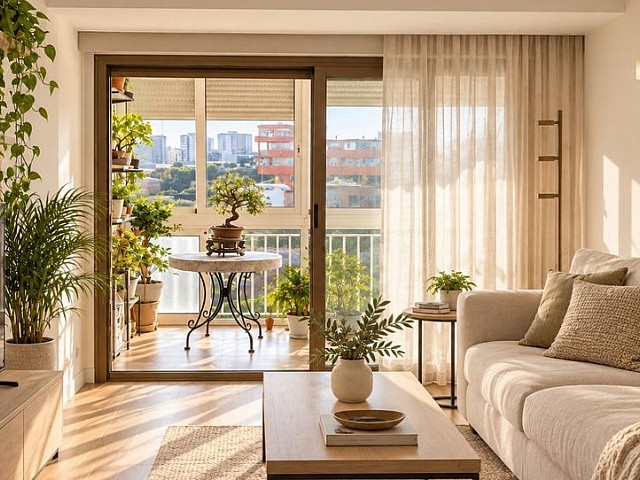 Piso luminoso de 3 habitaciones con balcón y galería en Can Serra, L’Hospitalet de Llobregat