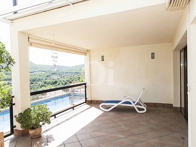 Piscina d'una casa en venda en un exclusiu complex residencial de Mallorca