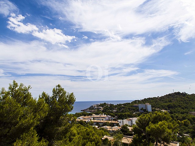 Anblicke auf das Meer eines Hauses zum Verkauf im exklusiven Wohngebiet Mallorcas