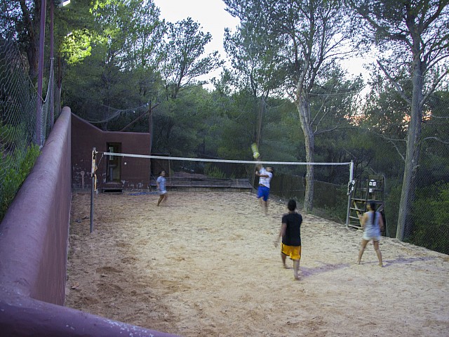 Canxa de voleibol  d'una villa única de luxe  en lloguer a Portixol, Eivissa