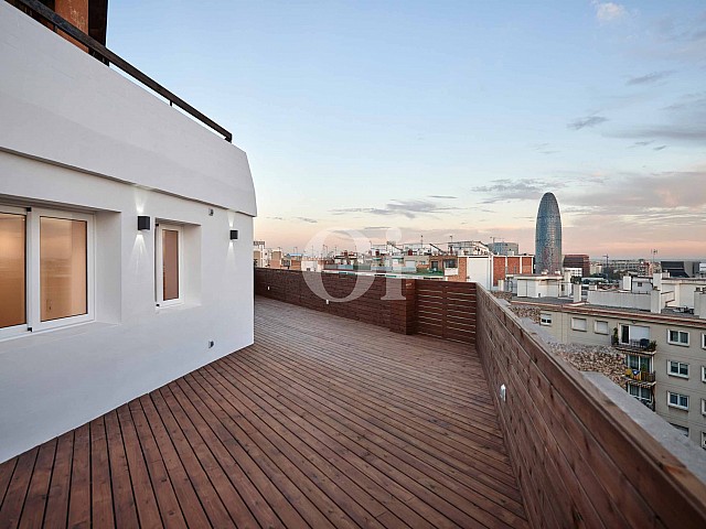 Magnífica terrassa amb vistes a la ciutat 