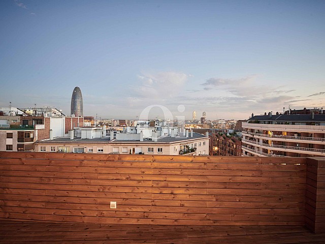 Vistas a Barcelona desde la terraza