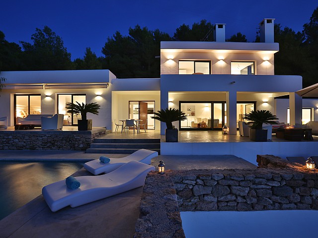 Luxury villa with impressive views near Cala Tarida, Ibiza