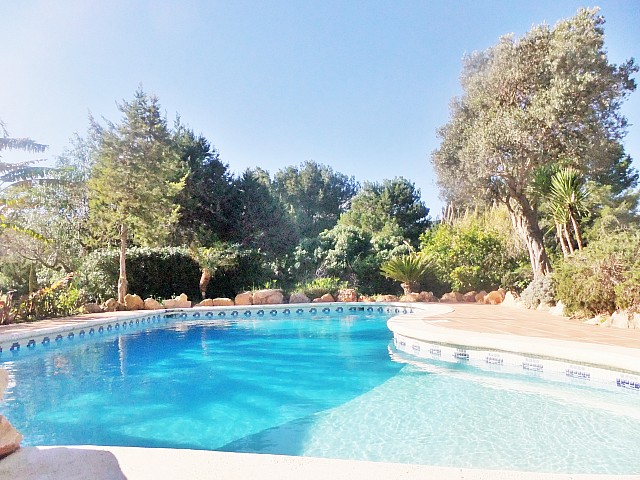 Сад с бассейном дома в аренду рядом с Сан Хосе