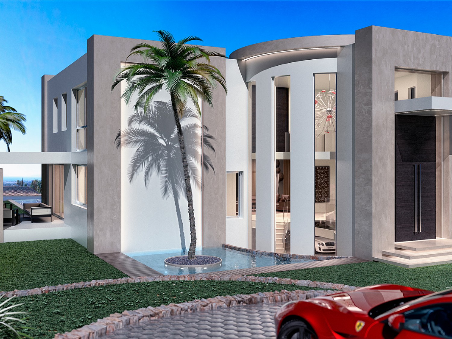 Продается новая строительная вилла в урбанизации Сьерра-Бланка, Марбелья, Малага
