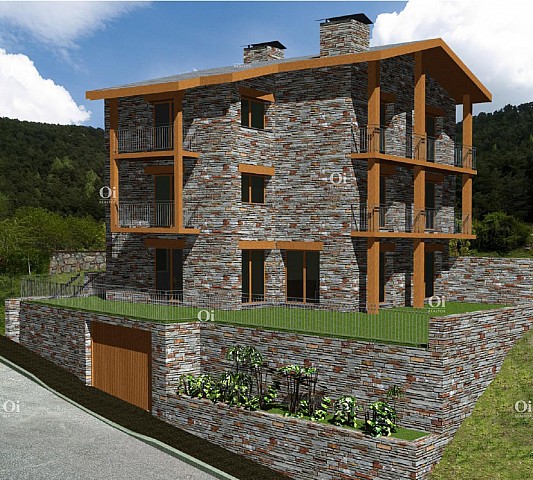 Neues Haus in Andorra mit Blick auf die Berge
