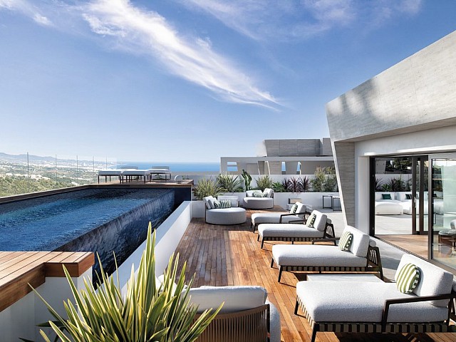 Penthouse en duplex à vendre à Golden Mile, Marbella, Malaga.