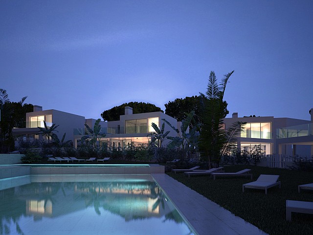 Villa en venta en construcción en residencial de alto standing en Ibiza, San Carlos