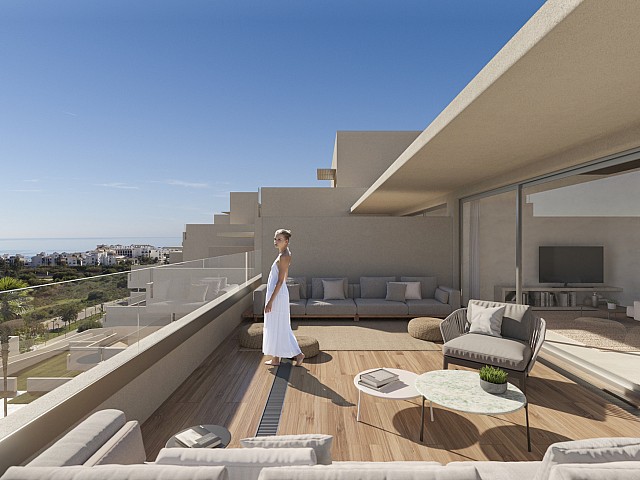 Apartamento con espectaculares vistas en venta en Estepona