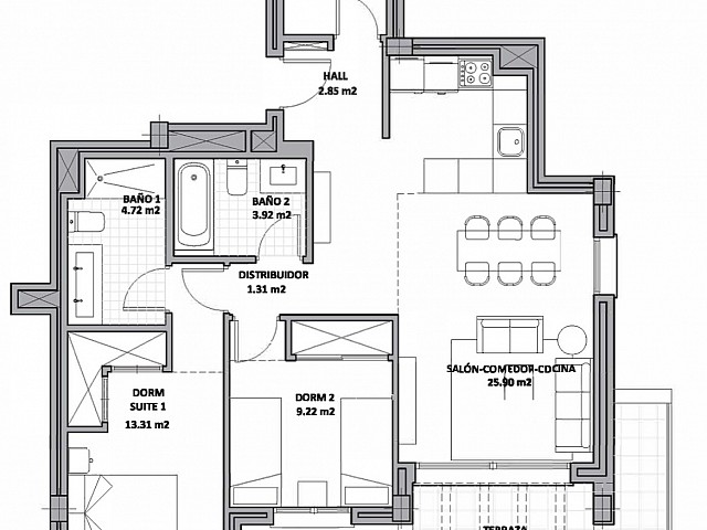 Apartamentos de Obra Nueva en Venta en Malaga