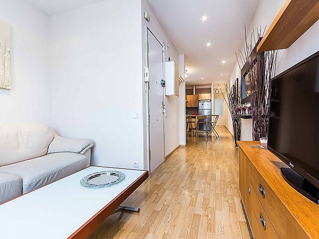 Lumineux salon dans un appartement luxueux en vente à Sagrada familia à Barcelone