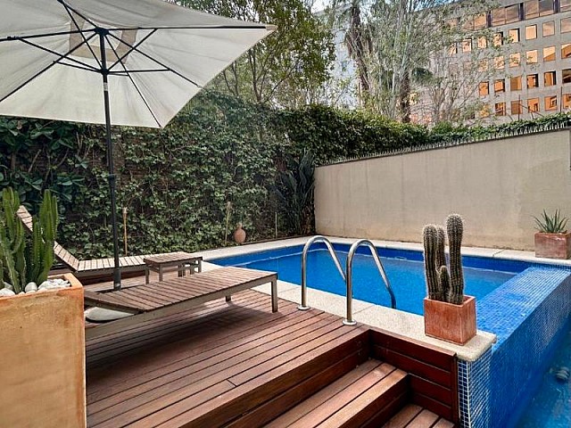 Duplex aan Avenida Diagonal 261 met tuin en privézwembad in Barcelona